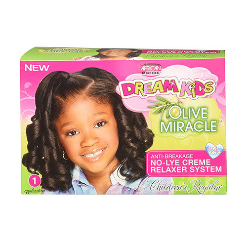 African Pride Dream Kids Olive Miracle Anti-breakage Hair Relaxer System, 1 Ea